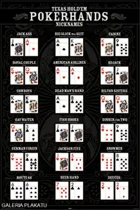 Texas Hold'em - nicknames - plakat