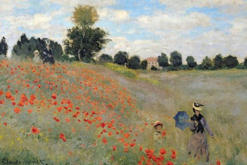 Znalezione obrazy dla zapytania pole maków claude monet