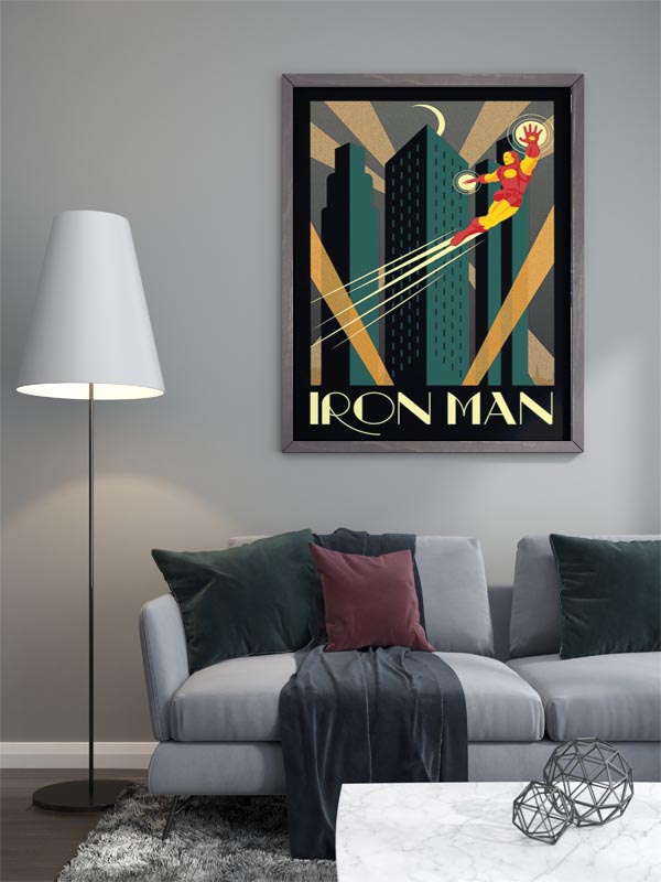 Marvel Iron Man Retro - plakat - Galeria Plakatu