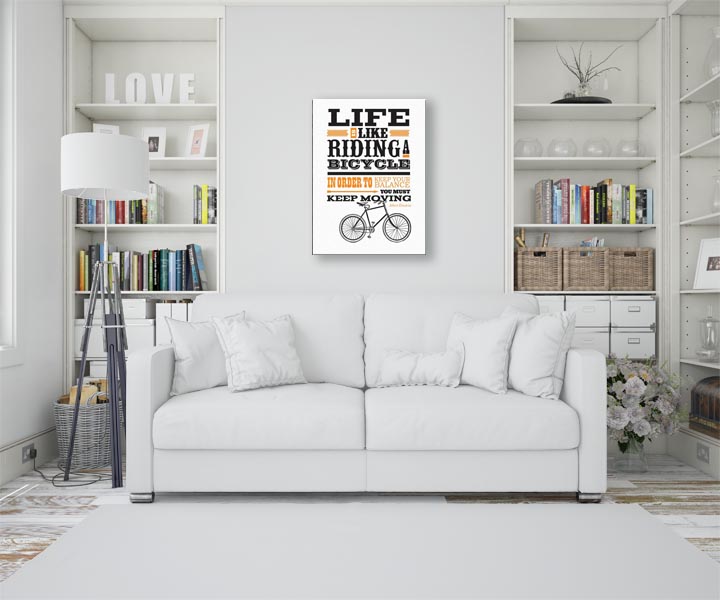 Asintended Riding A Bicycle - Obraz na płótnie 3