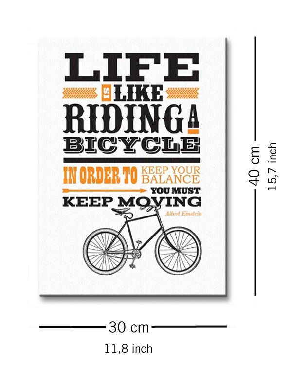 Asintended Riding A Bicycle - Obraz na płótnie 3
