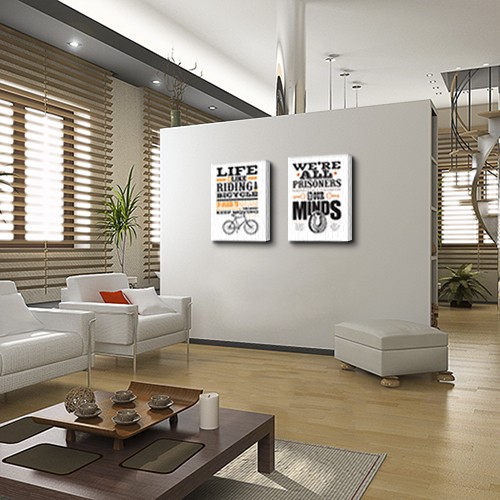 Asintended (Riding A Bicycle) - Obraz na płótnie