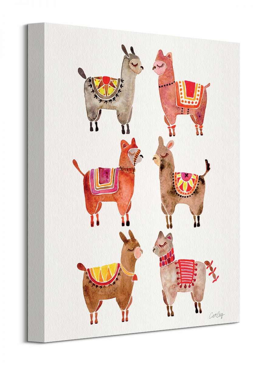 Alpacas - Obraz na płótnie 30x40 cm