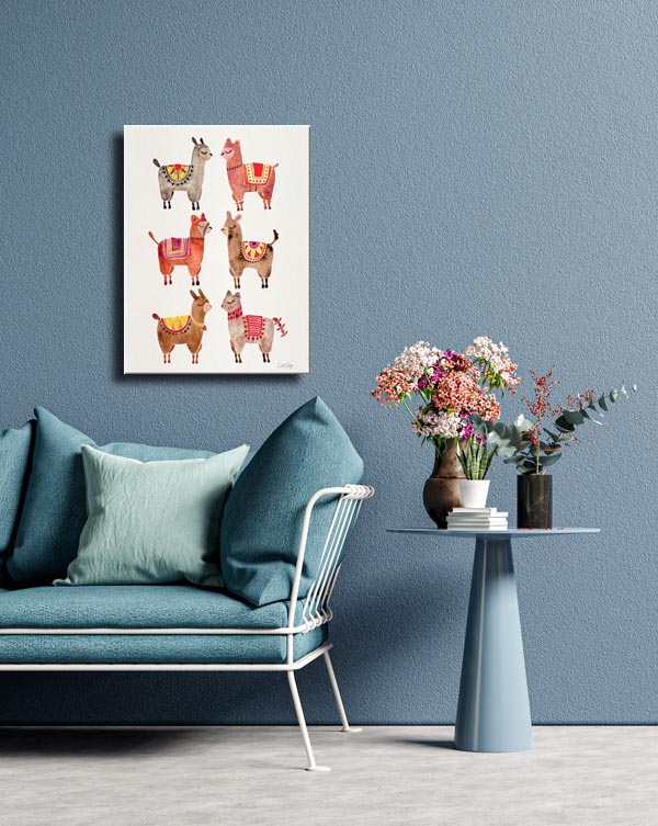 Alpacas - Obraz na płótnie 30x40 cm