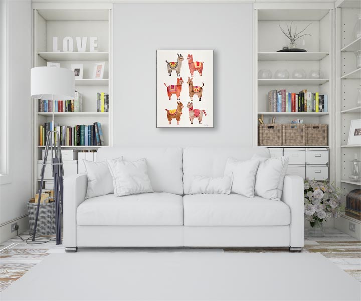 Alpacas - Obraz na płótnie 30x40 cm