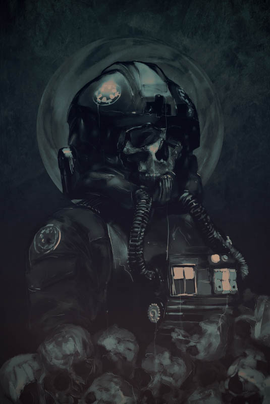 Gwiezdne Wojny Star Wars Skull Pilot - plakat premium 21x29,7 cm