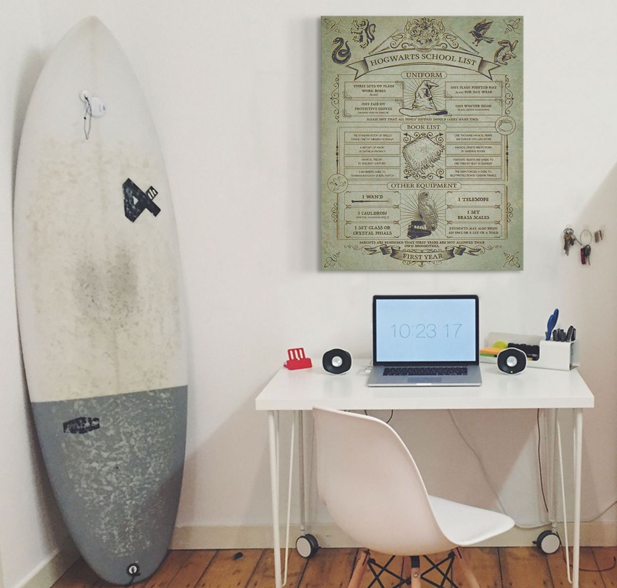 Harry Potter (Hogwarts School List)  - obraz na płótnie 60x80 cm