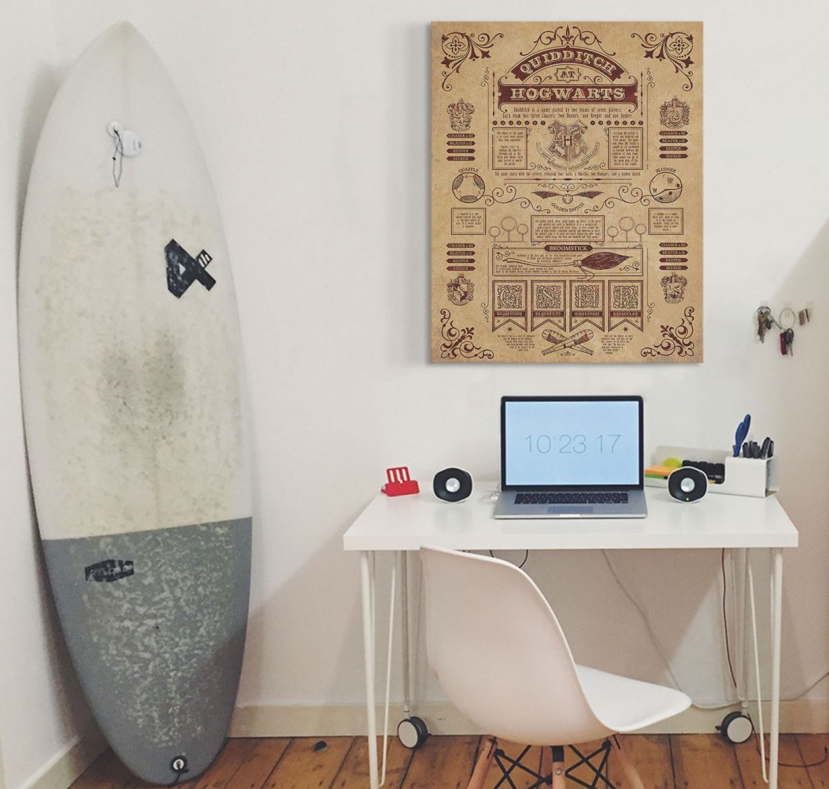 Harry Potter (Quidditch At Hogwarts) - obraz na płótnie 60x80 cm