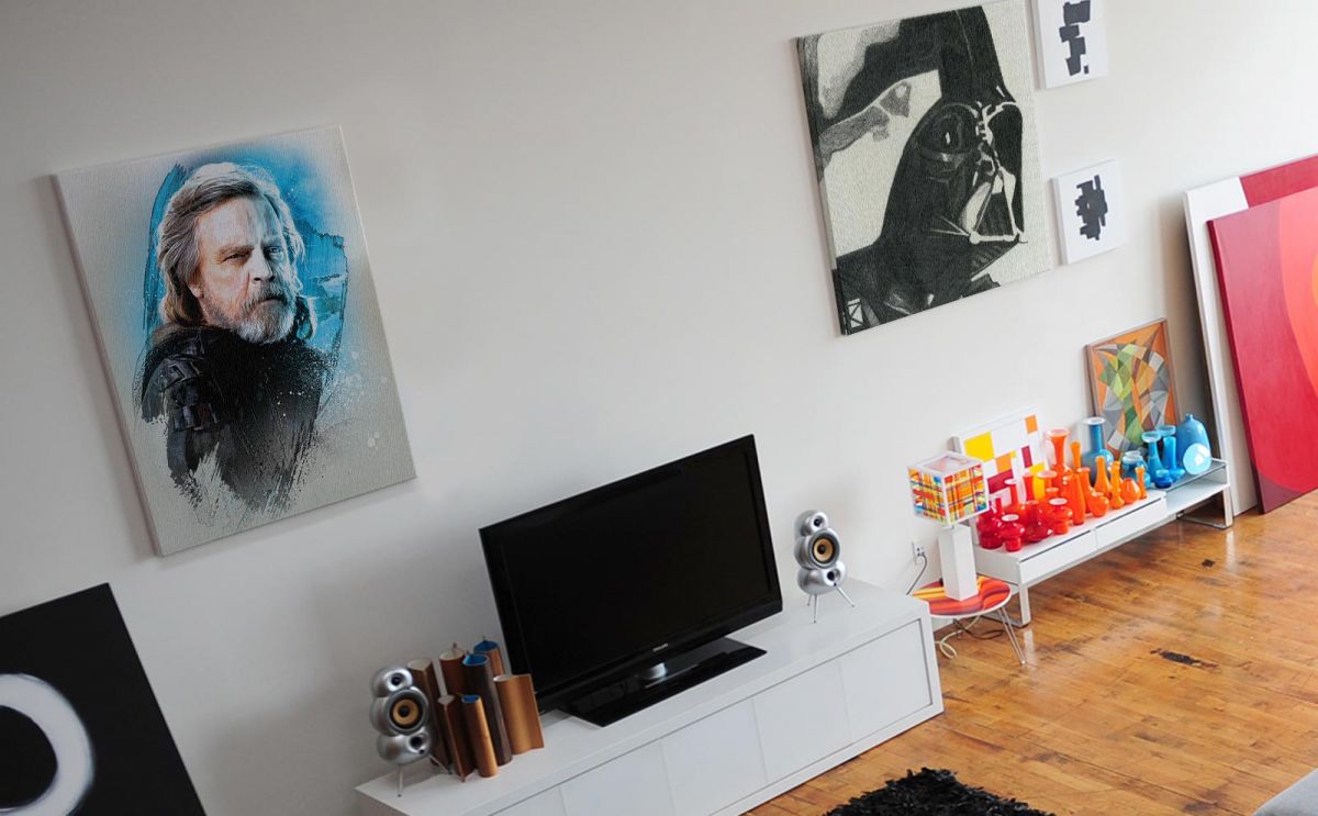 Gwiezdne Wojny Star Wars: The Last Jedi (Luke Skywalker Brushstroke) - obraz na płótnie 60x80 cm