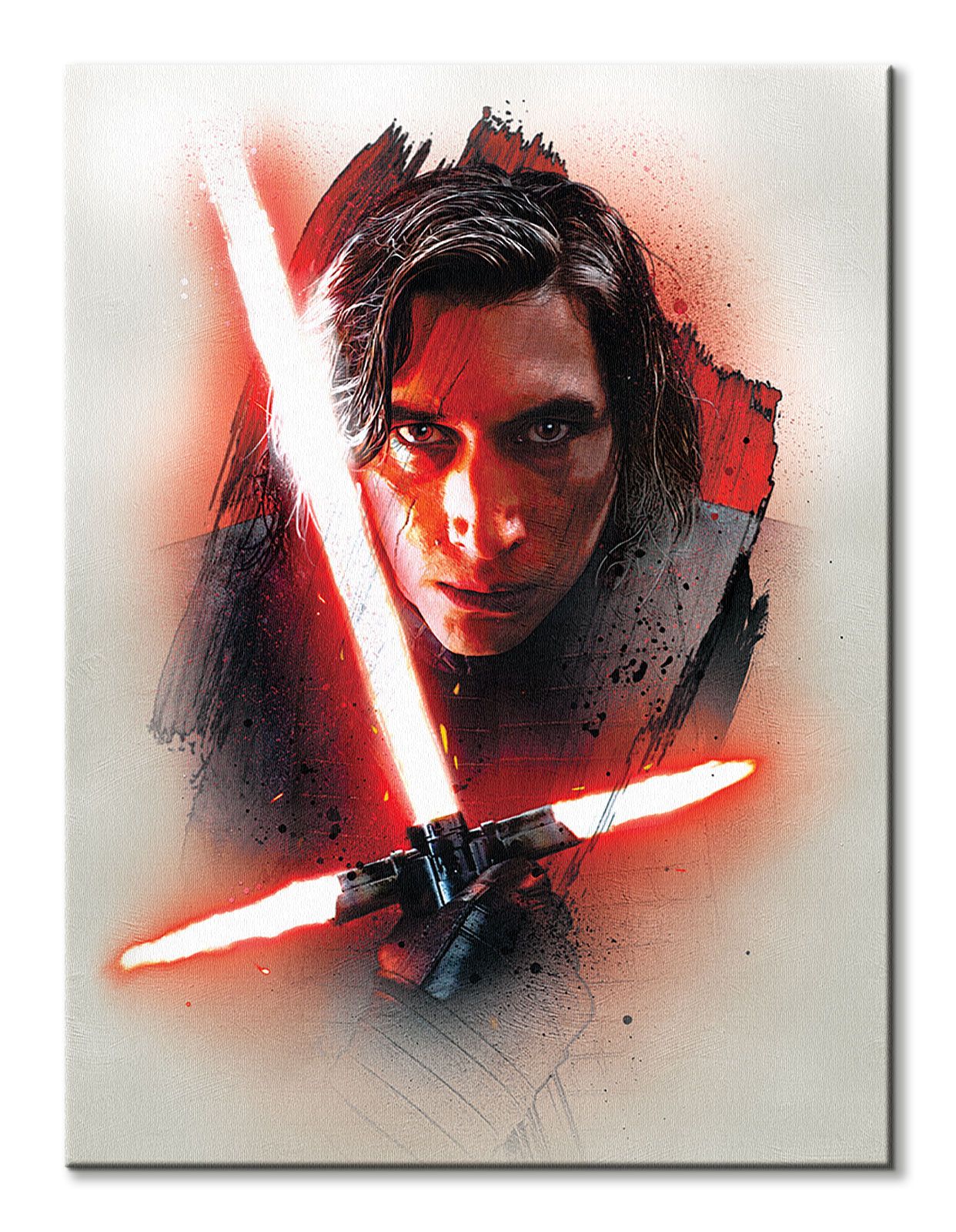 Gwiezdne Wojny Star Wars: The Last Jedi (Kylo Ren Brushstroke) - obraz na płótnie 60x80 cm
