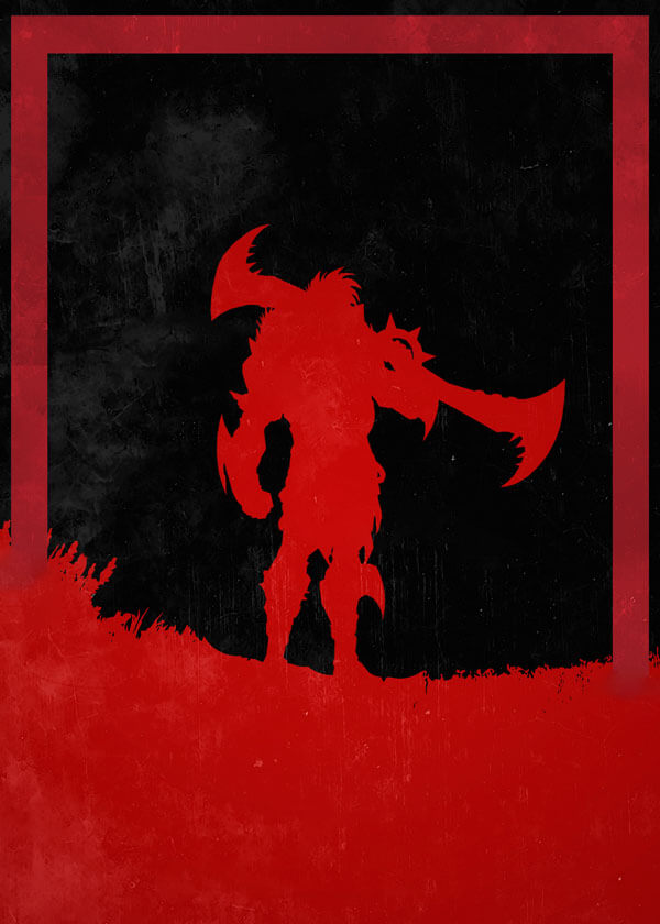 League of Legends - Draven - plakat 40x50 cm