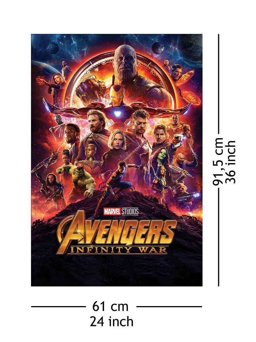 Avengers Infinity War Bohaterowie - plakat - Galeria Plakatu