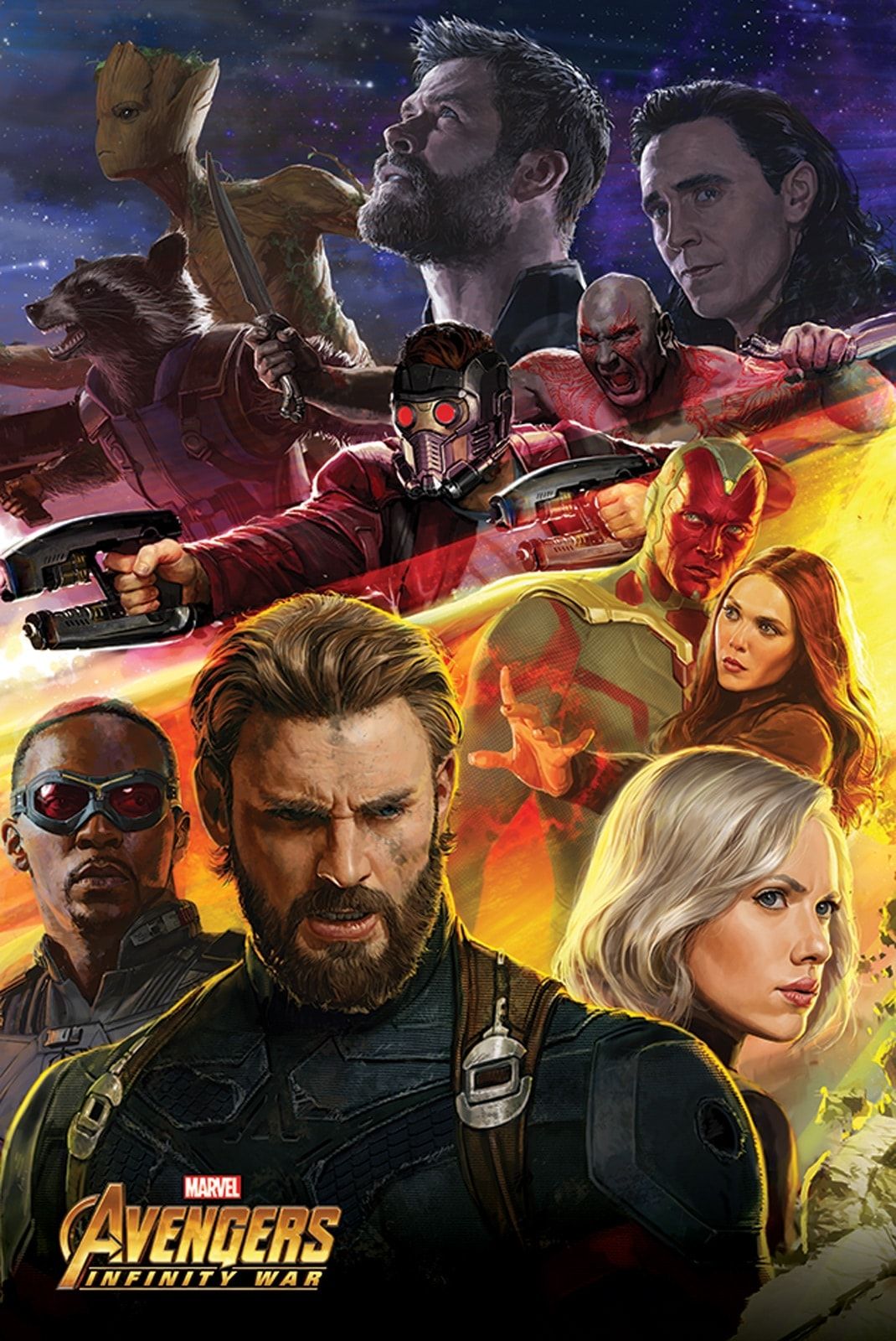 Avengers Infinity War Kapitan Ameryka - plakat - Galeria Plakatu