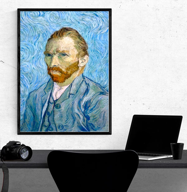 Autoportret Vincent van Gogh - plakat 60x80 cm