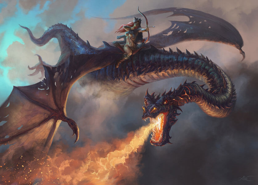 Smok - plakat premium 70x50 cm