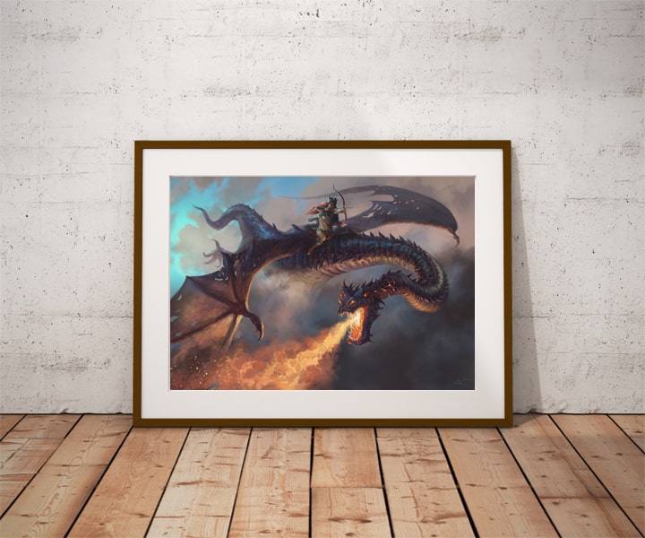 Smok - plakat premium 70x50 cm