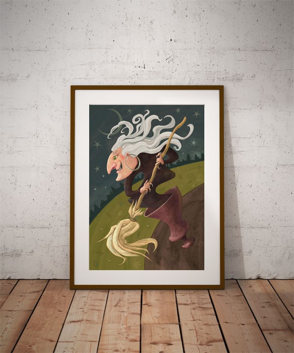 Baba Jaga - plakat premium 70x100 cm