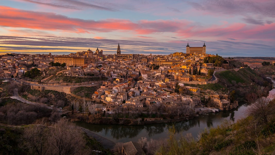 Panorama miasta - plakat premium 60x40 cm