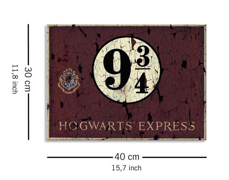 Harry Potter Hogwarts Express 9 3/4 - obraz na płótnie 40x30 cm