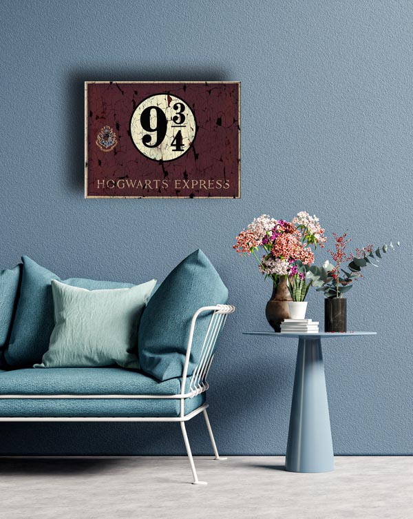 Harry Potter Hogwarts Express 9 3/4 - obraz na płótnie 40x30 cm