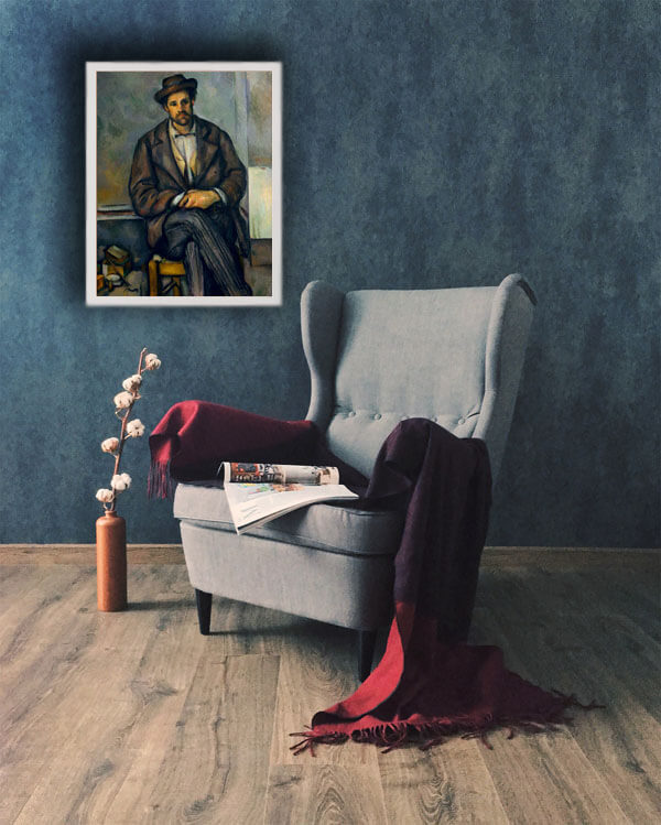Seated Peasant, Paul Cézanne - plakat 61x91,5 cm