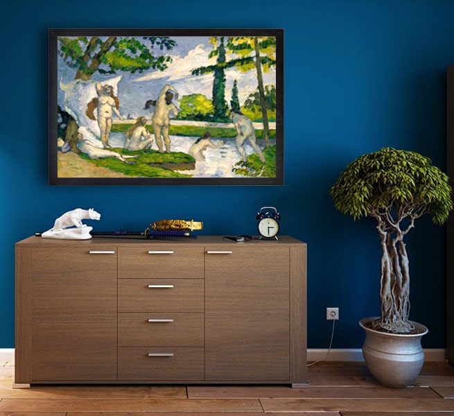 Bathers, Paul Cézanne - plakat 80x60 cm