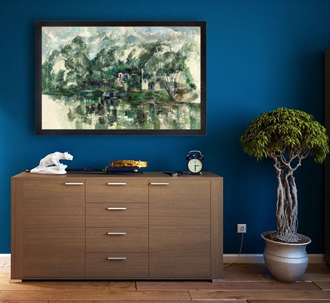 At the Water’s Edge, Paul Cézanne - plakat 59,4x42 cm