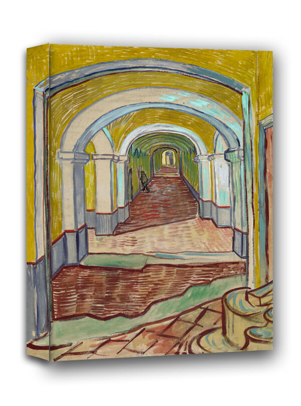 Corridor in the Asylum, Vincent van Gogh - obraz na płótnie 70x100 cm