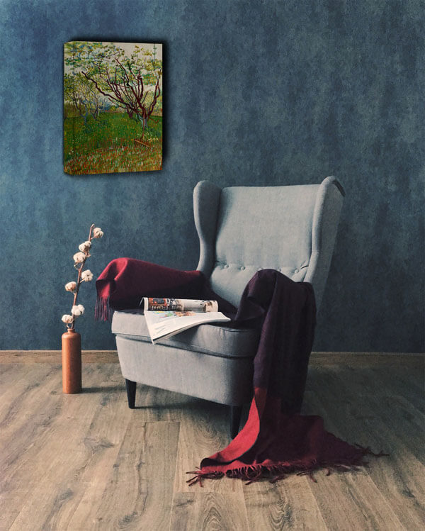 The Flowering Orchard, Vincent van Gogh - obraz na płótnie 90x120 cm