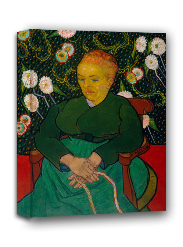 La Berceuse Woman Rocking a Cradle, Vincent van Gogh - obraz na płótnie 50x70 cm