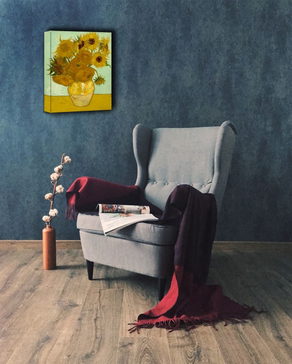 Słoneczniki, Vincent van Gogh - obraz na płótnie 60x80 cm