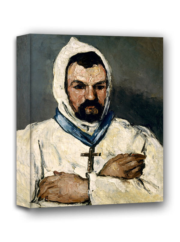 Antoine Dominique Sauveur Aubert as Monk, Paul Cézanne - obraz na płótnie 40x50 cm