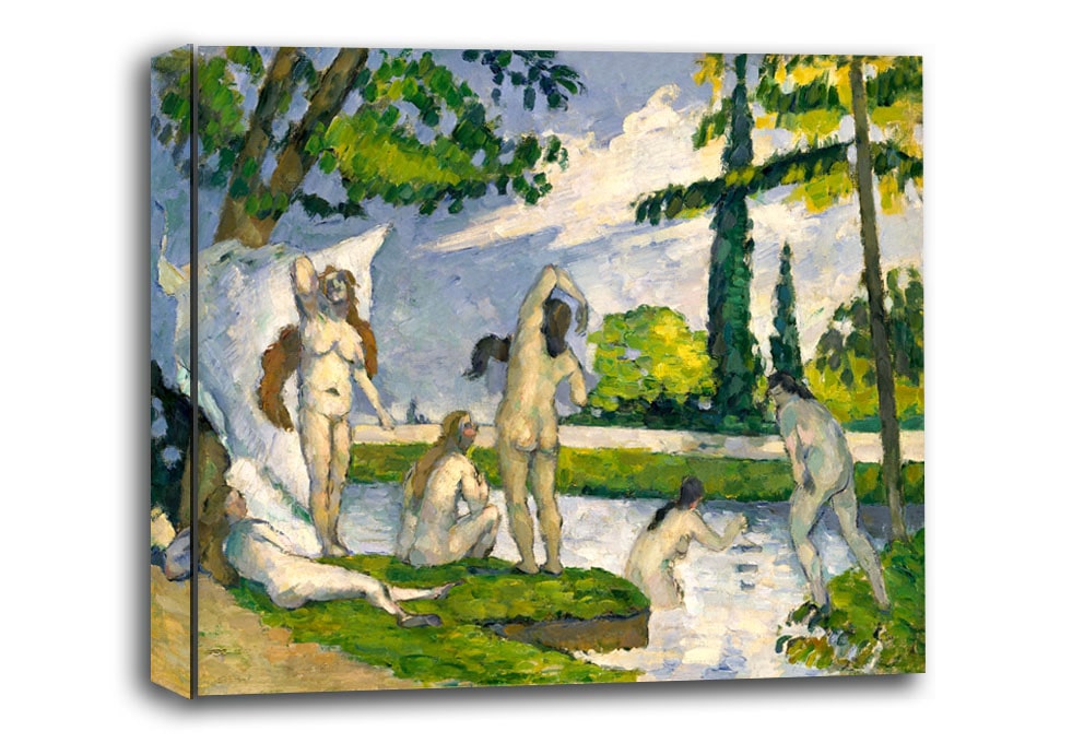 Bathers, Paul Cézanne - obraz na płótnie 100x70 cm