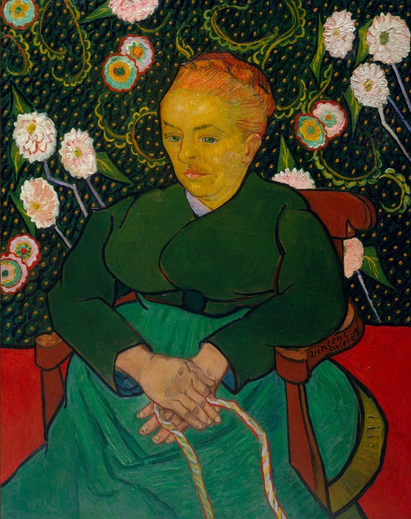 La Berceuse Woman Rocking a Cradle, Vincent van Gogh - plakat 59,4x84,1 cm