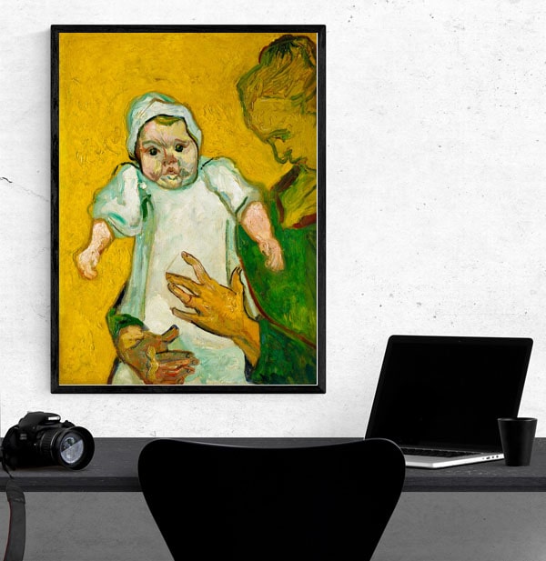 Madame Roulin and Her Baby, Vincent van Gogh - plakat 21x29,7 cm