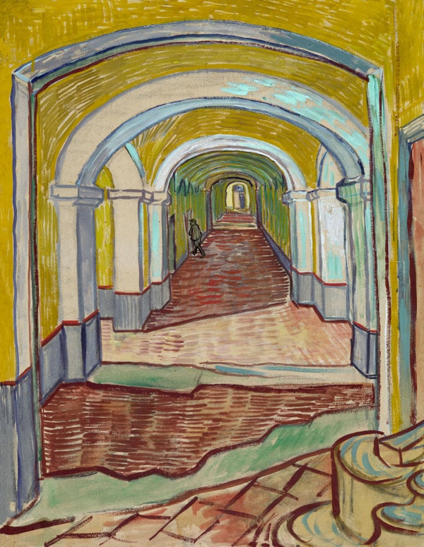 Corridor in the Asylum, Vincent van Gogh - plakat 42x59,4 cm