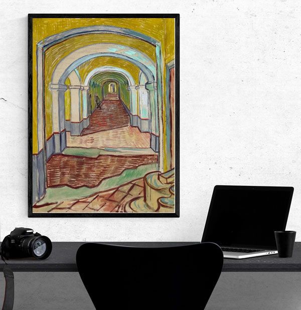 Corridor in the Asylum, Vincent van Gogh - plakat 42x59,4 cm