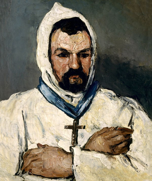 Antoine Dominique Sauveur Aubert as Monk, Paul Cézanne - plakat 60x80 cm