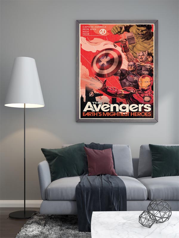 Marvel Avengers Retro - plakat - Galeria Plakatu