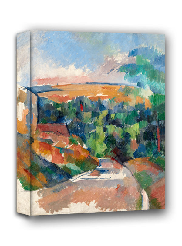 The Bend in the Road, Paul Cézanne - obraz na płótnie - Galeria Plakatu