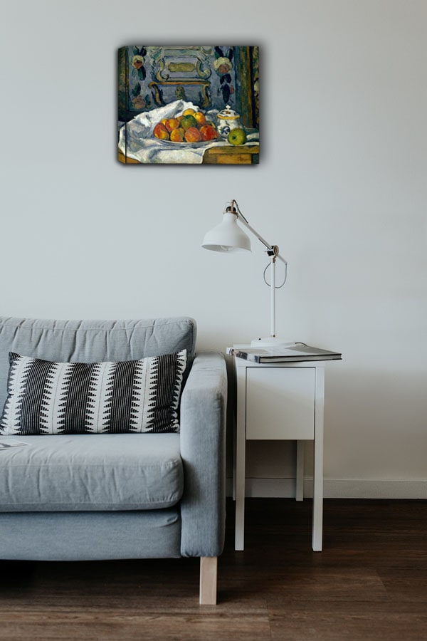 Dish of Apples, Paul Cézanne - obraz na płótnie 100x70 cm