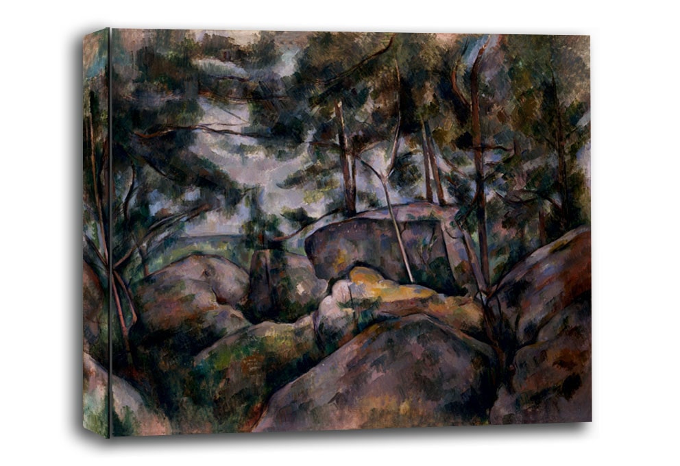 Rocks in the Forest, Paul Cézanne - obraz na płótnie 120x90 cm