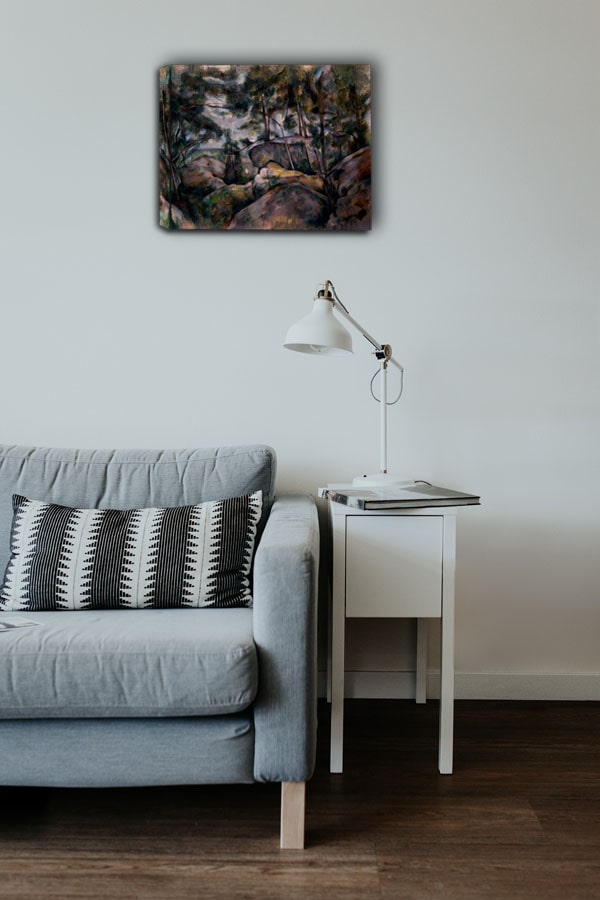 Rocks in the Forest, Paul Cézanne - obraz na płótnie 120x90 cm