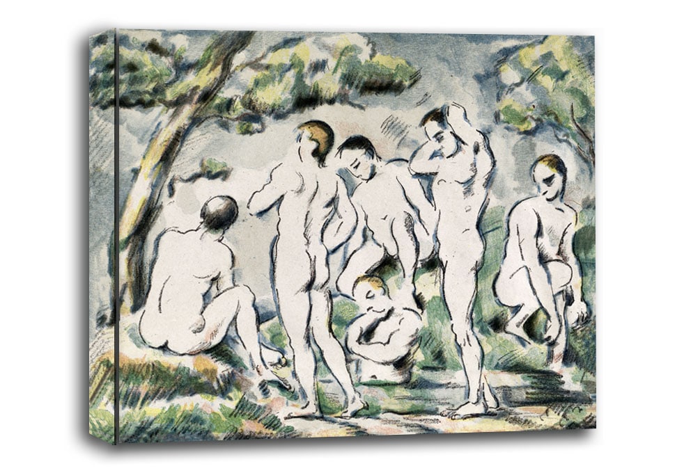 The Bathers, Paul Cézanne - obraz na płótnie 70x50 cm