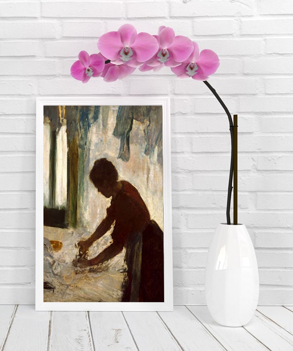 A Woman Ironing, Edgar Degas - plakat 70x100 cm