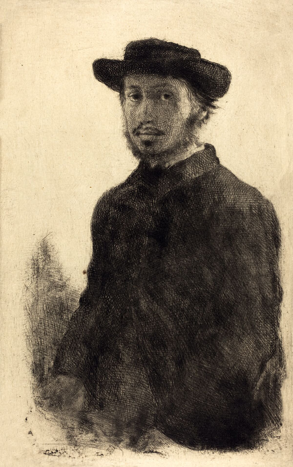Autoportret1857, Edgar Degas - plakat 60x80 cm