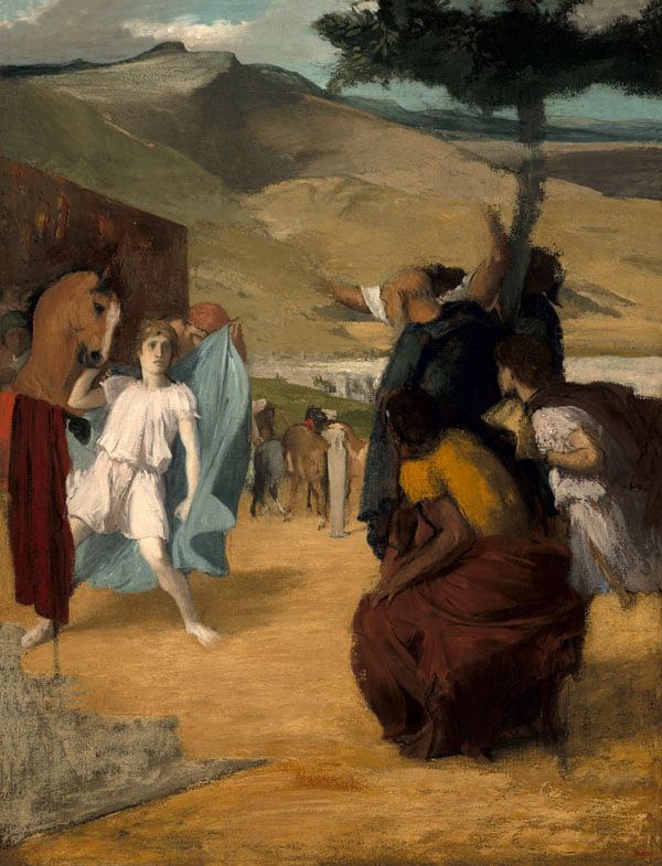 Alexander and Bucephalus, Edgar Degas - plakat 40x50 cm