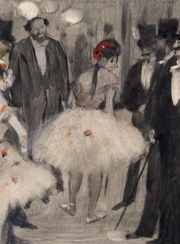 Virginie being Admired while the Marquis Cavalcanti Looks On, Edgar Degas - plakat 61x91,5 cm