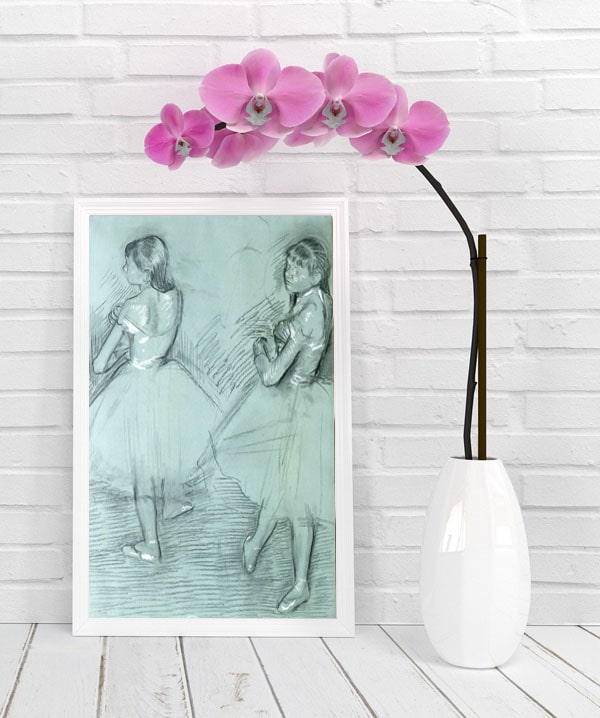 Two Dancers1879, Edgar Degas - plakat 70x100 cm