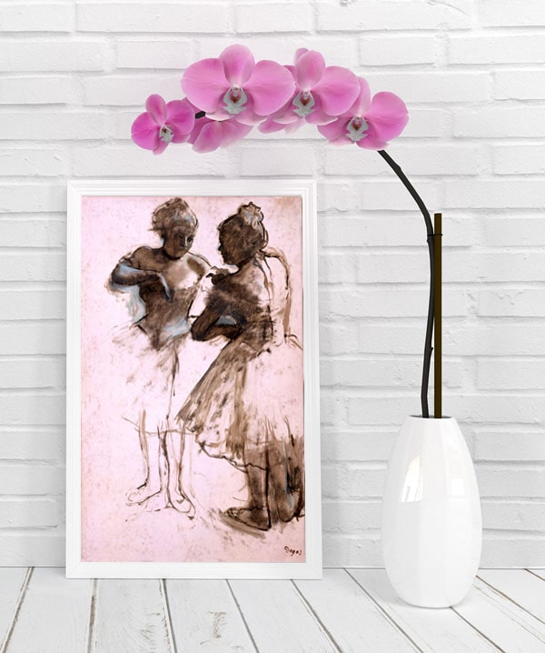 Two Dancers, Edgar Degas - plakat 50x70 cm